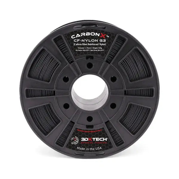3DXTech - CarbonX - Carbon Fiber Nylon PA6+CF GEN3 (Nylon+Fibres de Carbone) - 1.75 mm - 500 g 3DXTech