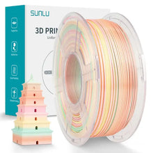 Load image into Gallery viewer, Sunlu - Silk PLA+ - Sorbet Pêche (Rainbow 05) - 1,75 mm - 1 kg Sunlu