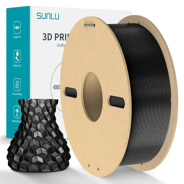 Sunlu - TPU-Silk - Noir (Black) - 1,75 mm - 1 kg Sunlu