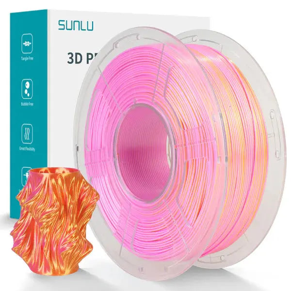 Sunlu - Silk PLA+ Dual - Rose/Or (Gold Pink) -1,75 mm - 1 kg Sunlu