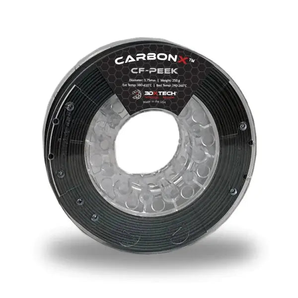 3DXTech - CarbonX PEEK+CF10 (Fibres de carbone) - 1,75 mm - 500g 3DXTech