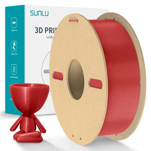 Sunlu - PLA - Rouge (Red) - 1,75 mm - 1 kg Sunlu