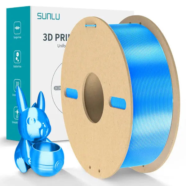 Sunlu - Silk PLA+ - Bleu (Blue) - 1,75 mm - 1 kg Sunlu