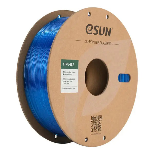 eSun - eTPU-95A - Bleu Transparent (Transp. Blue) - 1,75 mm - 1 kg eSun