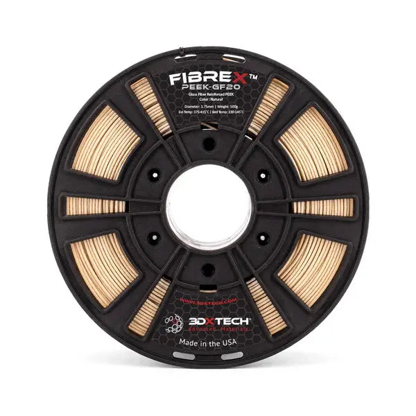 3DXTech - ThermaX PEEK-GF20 (Glass Fiber Reinforced PEEK) - Natural - 1.75 mm - 500 g 3DXTech