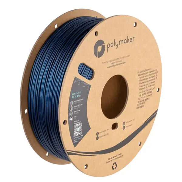 Polymaker - PolyLite Metallic PLA Pro - Bleu (Blue) - 1,75 mm - 1 kg Polymaker