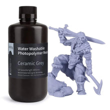 Charger l&#39;image dans la galerie, ELEGOO - Résine Water Washable - Gris Céramique (Ceramic Grey) - 1 kg elegoo