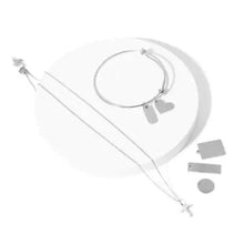 Load image into Gallery viewer, xTool - Ensemble de création de collier et bracelet - Acier inoxydable - Argent xtool