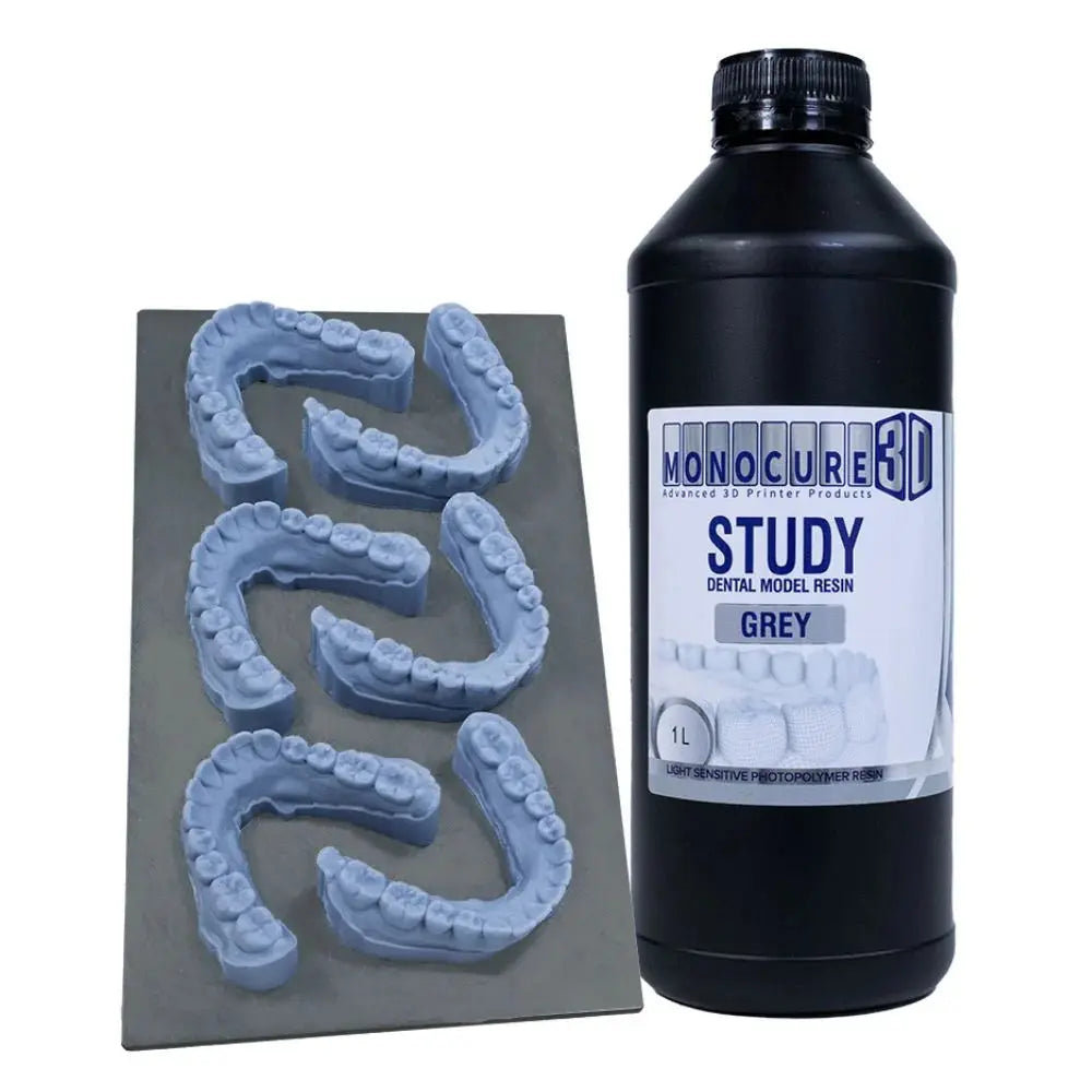 Monocure3D - Study Dental Resin - Gris (Grey) - 1 L Monocure Dental