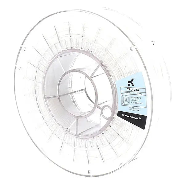 Kimya - TPU-92A - Blanc (White) - 1.75 mm - 750 g Kimya