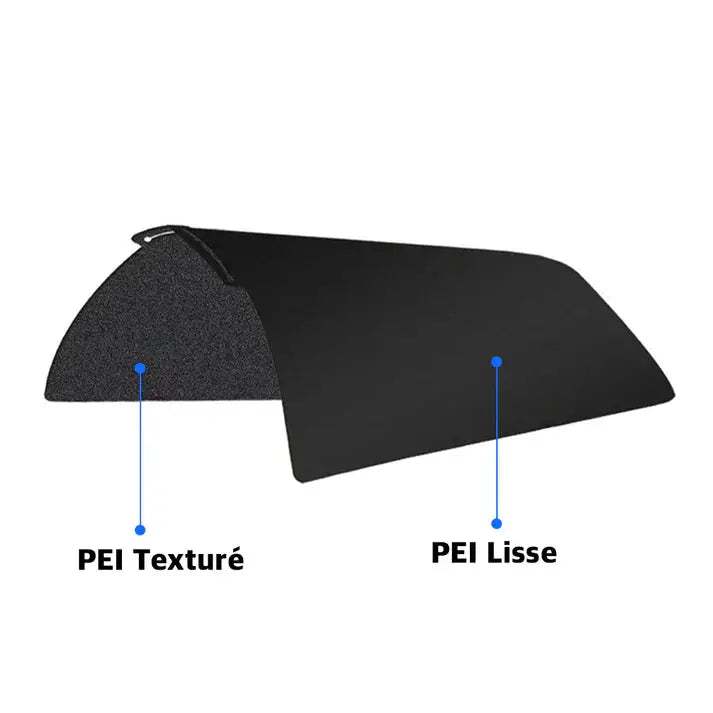 Ziflex - Plateau d'Impression pour Bambu Lab - PEI Smooth & PEI Textured - Noir - 257 x 257 cm BAMBU LAB