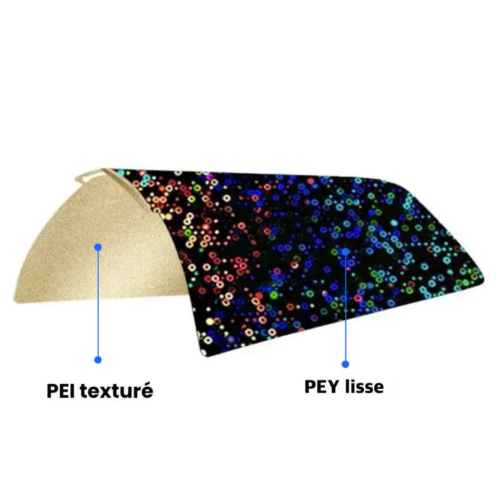 Ziflex - Plateau d'Impression pour Bambu Lab - PEY Circle & PEI Textured - 257 x 257 cm BAMBU LAB
