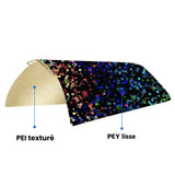 Ziflex - Plateau d'Impression pour Bambu Lab - PEY Circle & PEI Textured - 257 x 257 cm