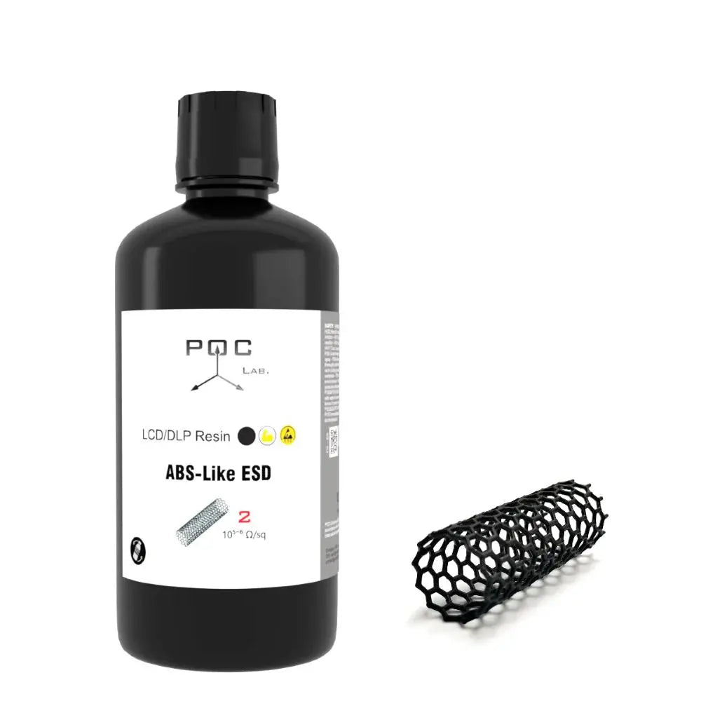 Poc Lab - Résine UV ABS-Like ESD - Noir - 0,5 kg Poc Lab