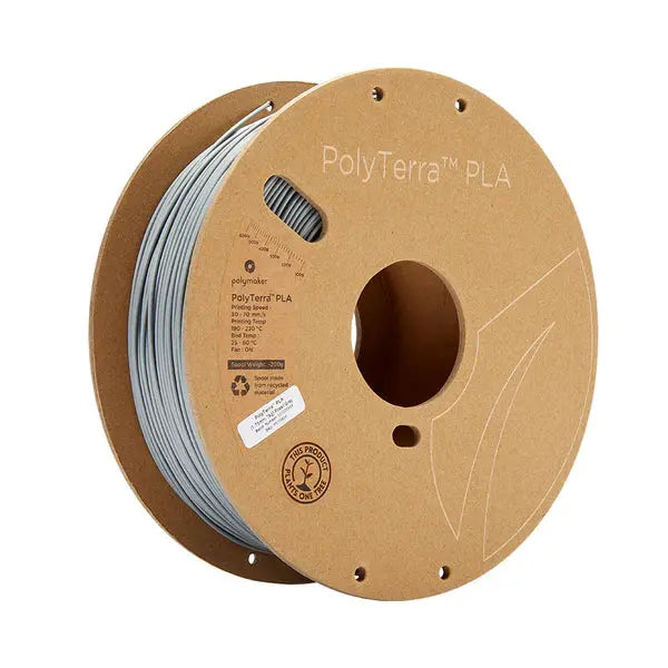 Polymaker - PolyTerra PLA - Gris Fossile (Fossil Grey) - 1.75 mm - 1 kg Polymaker