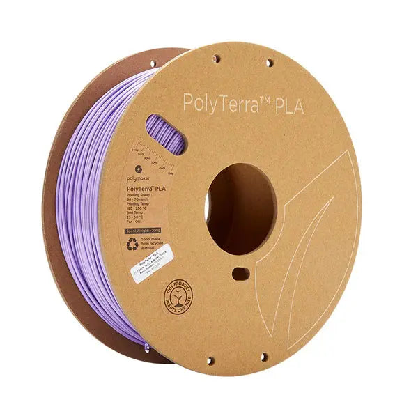 Polymaker - PolyTerra PLA - Violet Lavande (Lavender Purple) - 1.75 mm - 1 kg Polymaker