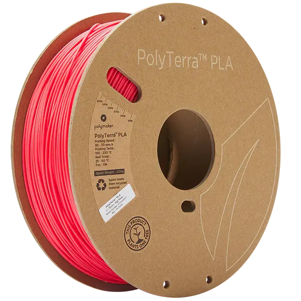 Polymaker - PolyTerra PLA - Rose (Pink) - 1.75 mm - 1 kg Polymaker
