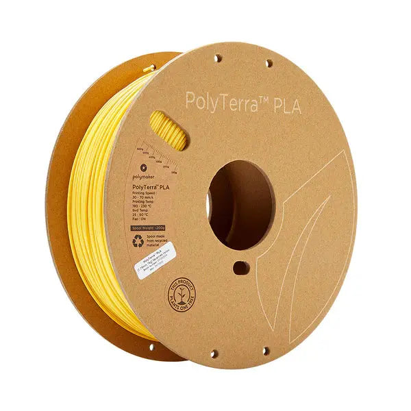 Polymaker - PolyTerra PLA - Jaune Savanne (Savannah Yellow) - 1.75 mm - 1 kg Polymaker