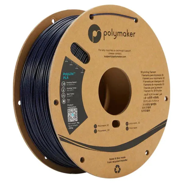 Polymaker - PolyLite Galaxy PLA - Bleu Foncé (Dark Blue) - 1,75 mm - 1 kg Polymaker