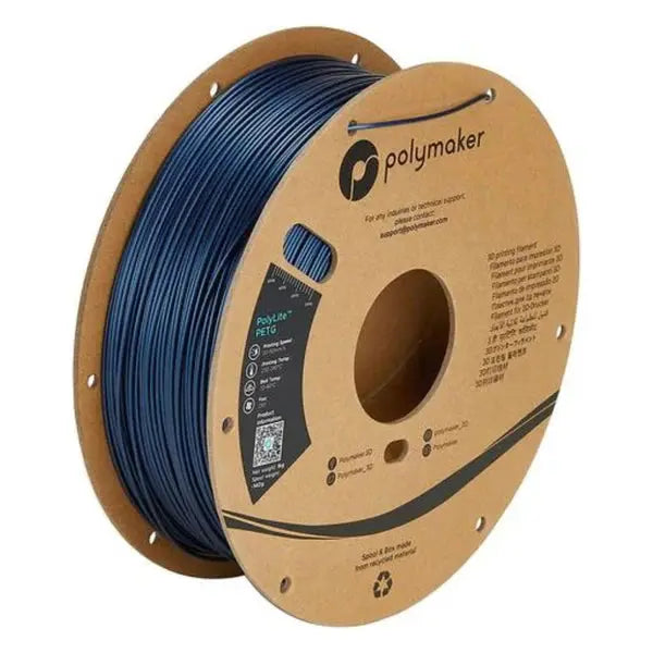 Polymaker - PolyLite PETG - Bleu Foncé (Dark Blue) - 1,75 mm - 1 kg Polymaker