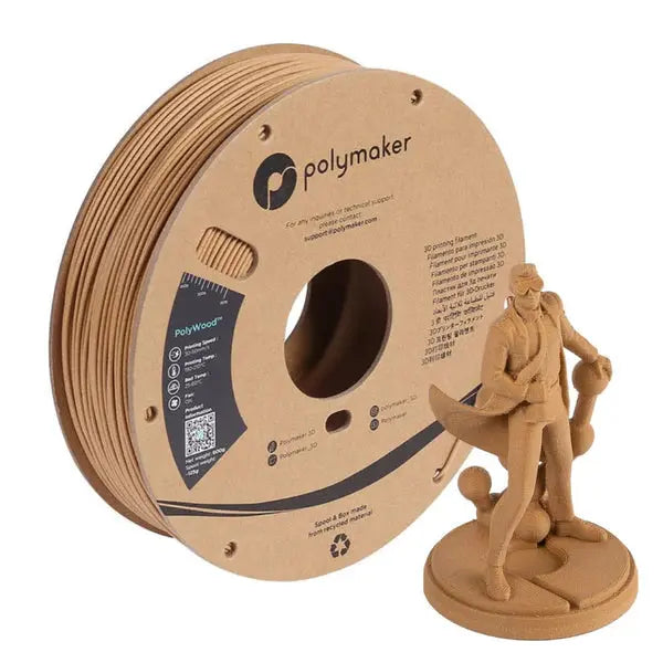 Polymaker - PolyWood - Imitation Bois (Wood Mimic) - 1,75 mm - 600 g Polymaker
