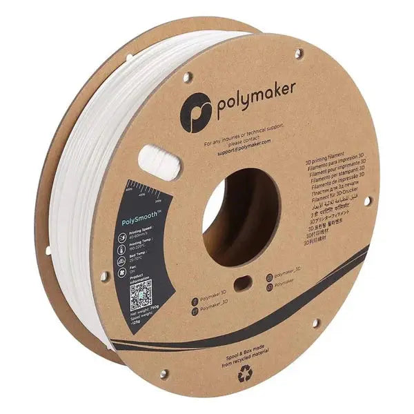 Polymaker - PolySmooth (PVB) - Blanc (White) - 1.75 mm - 750 g Polymaker