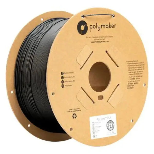 Polymaker - PolyTerra PLA - Noir Charbon (Charcoal Black) - 1,75 mm - 3 kg Polymaker