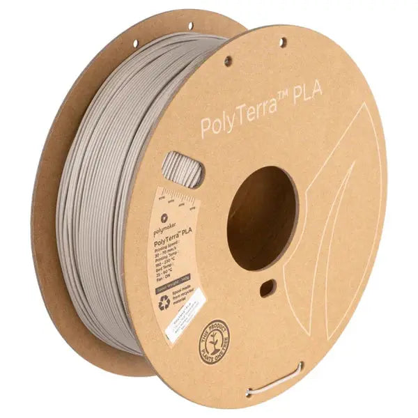 Polymaker - PolyTerra PLA - Blanc Doux (Muted White) - 1,75 mm - 1 kg Polymaker