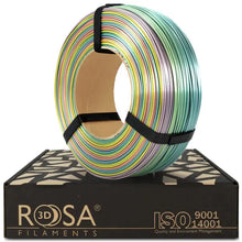 Load image into Gallery viewer, Rosa3D - PLA Rainbow - Arc-en-ciel soyeux (Silk Rainbow) - 1,75 mm - 1 kg Refill Rosa