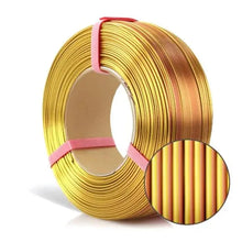 Charger l&#39;image dans la galerie, Rosa3D - PLA Magic Silk - Or &amp; Cuivre (Gold-Copper) - 1,75 mm - 1 kg Refill Rosa