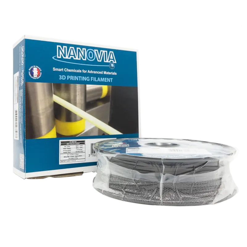 Nanovia - ABS CF (fibres de carbone) - Noir - 1,75 mm - 500 g Nanovia