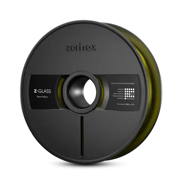 Zortrax - Z-GLASS - Jaune Néon (Neon Yellow) - 1.75 mm - 2 kg Zortrax