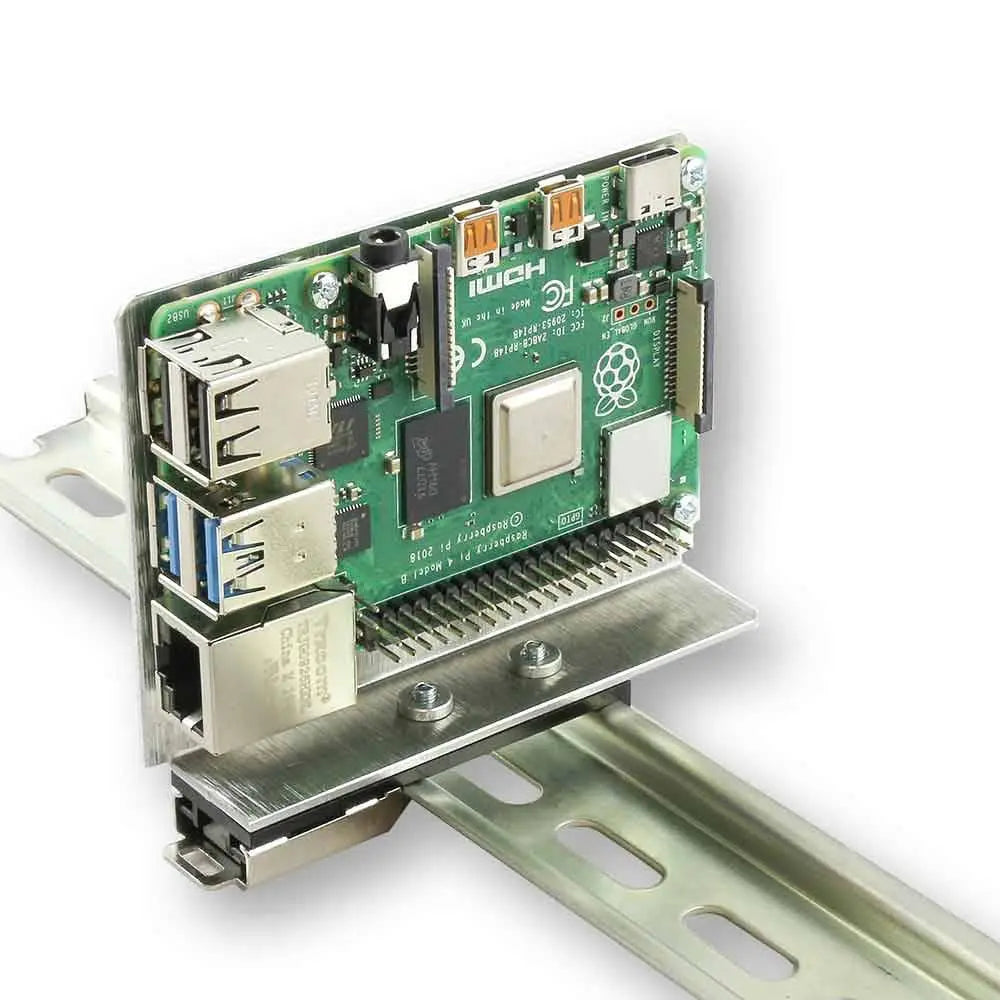 RPIDINCOOL - Support Rail Din Raspberry Pi Vertical Aluminium raspberry